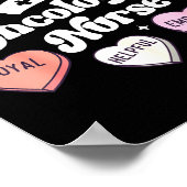 Poster Valentines Day Oncology Nurse Cancer Suprt Groovy  (Coin)