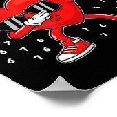 Poster Valentines Day Six Seven 6 7 Meme Dab Heart Funny (Coin)