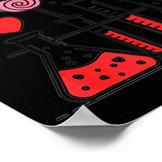 Poster Valentines Day Vibes Science Teacher 100 Days Of S (Coin)