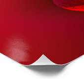 Poster Valentines dorées et rouges (Coin)