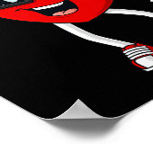 Poster Valentines Jour Coeur Attraper Un Baseball Fun Boy (Coin)