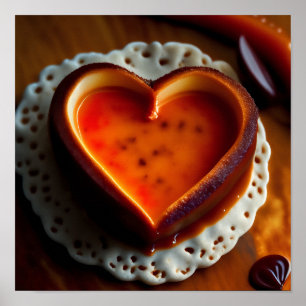 Poster Valentines Jour Coeur brillant brillant P personna