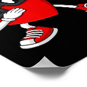 Poster Valentines Jour Dabbing Coeur Amusants Garçons Fil (Coin)