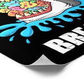 Poster Valentines Jour Requin Coeur briseur Amusants Garç (Coin)