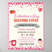 Poster Valentines modèle de l'événement shopping (Devant)