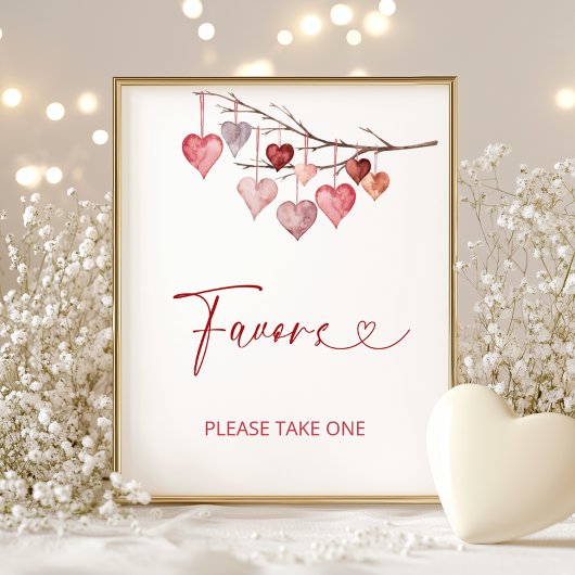 Poster Valentines Petite Amoureuse Privilégie