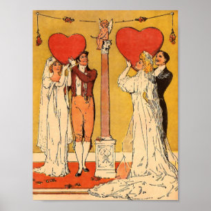 Poster Valentines vintages