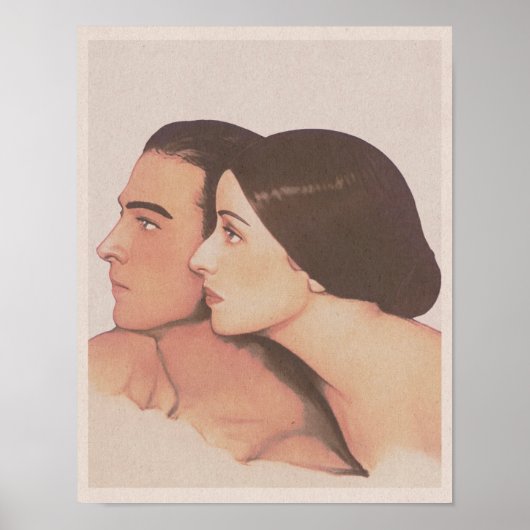 Poster Valentino et Rambova : Lovers Art Print (1923) (Devant)