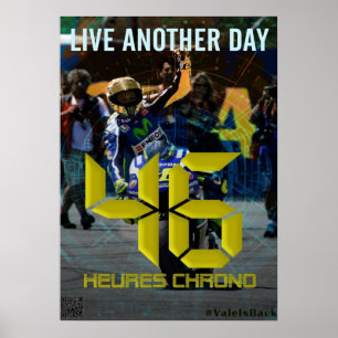 Poster valentino rossi, légende moto gp, le docteur 46, r