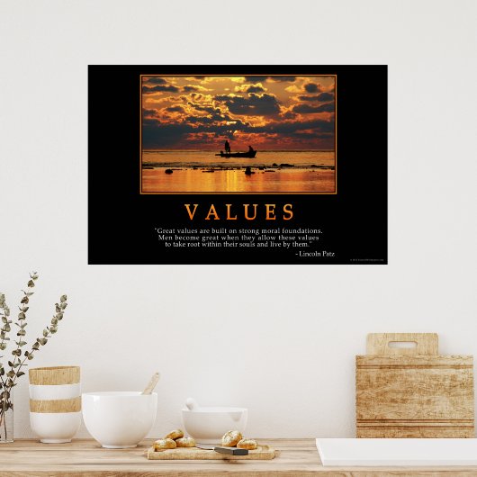 Poster Valeurs (Cuisine)