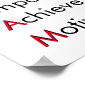 Poster Valeurs DE L'ÉQUIPE - Confiance, autonomisation, r (Coin)