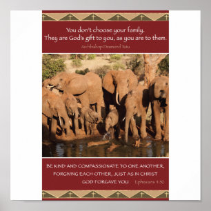 Poster Valeurs familiales