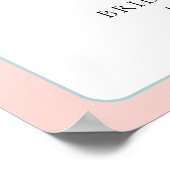 Poster Valises de mariage de Miss à Mrs Bienvenue (Coin)