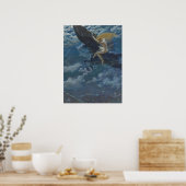 Poster Valkyrie monte un cheval ailé - Dream Idyll (Cuisine)