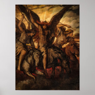 Poster Valkyries, 1871 par Elisabeth Jerichau-Baumann