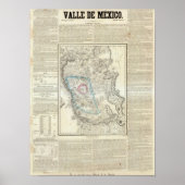 Poster Valle de Mexico, Mexique (Devant)