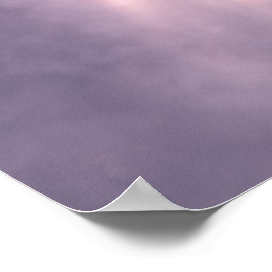 Poster Vallée dans les nuages Imprimer (Coin)