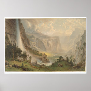 Poster Vallée de Bierstadt Yosemite, la Californie