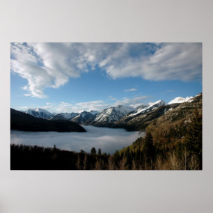 Poster Vallée de Foggy dans les montagnes du Colorado