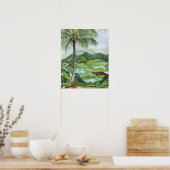 Poster Vallée de Hanalei 16x20M (Cuisine)