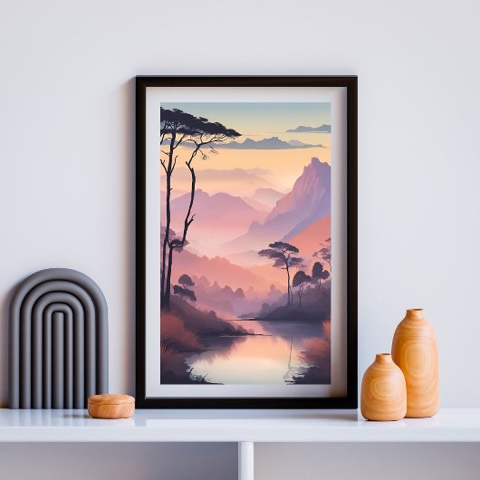 Poster Vallée de la Brume Dorée
