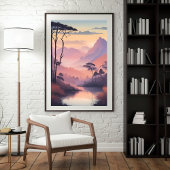 Poster Vallée de la Brume Dorée