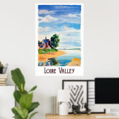 Poster Vallée de la Loire, France (Bureau à domicile)