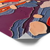 Poster Vallée de la mort - Voie lactée au-dessus des dune (Coin)