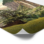 Poster Vallée de Lauterbrunnen avec cascade de Staubbach, (Coin)