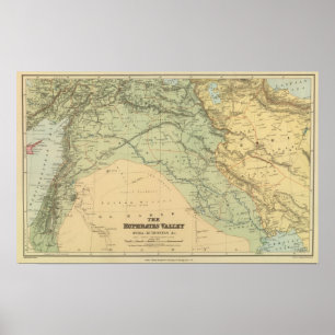 Poster Vallée de l'Euphrate, Syrie