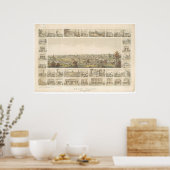 Poster Vallée de l'Herbe, CA. Carte panoramique 1858 (066 (Cuisine)