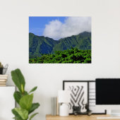 Poster Vallée de Manoa (Bureau à domicile)
