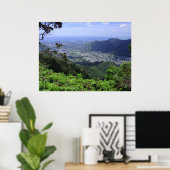 Poster Vallée de Manoa, O'ahu, Hawai'i (Bureau à domicile)