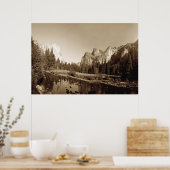 Poster Vallée de Sepia Yosemite (Cuisine)