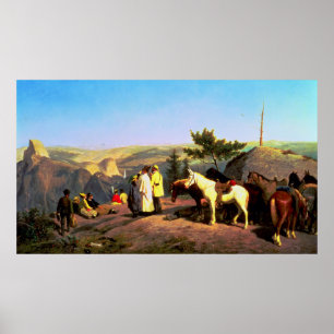 Poster Vallée de Yosemite de Glacier Point 1874