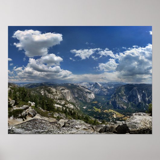 Poster Vallée de Yosemite et demi-dôme d'Eagle Peak (Devant)