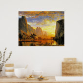 Poster Vallée de Yosemite par Albert Bierstadt (Cuisine)