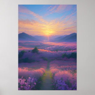Poster Vallée des rêves pourpres