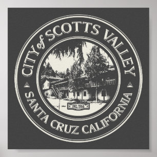 POSTER VALLÉE DES SCOTTS - PÈRE NOËL CRUZ CALIFORNIE