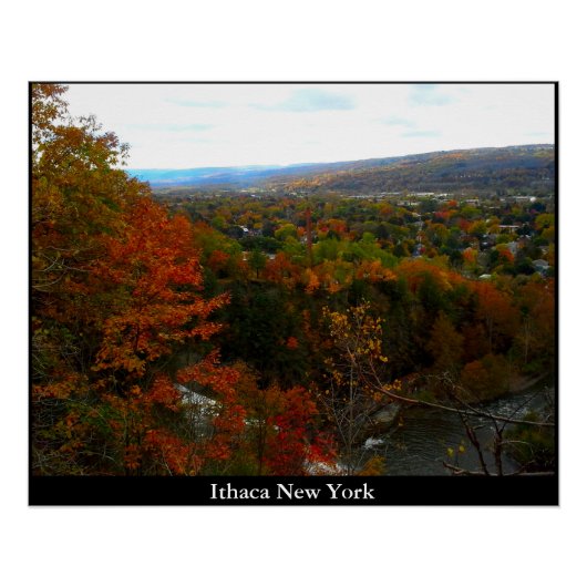POSTER VALLÉE D'ITHACA NEW YORK (Devant)