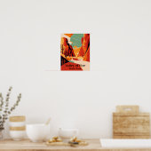 Poster Vallée Du Feu Contemorant Voyage (Cuisine)