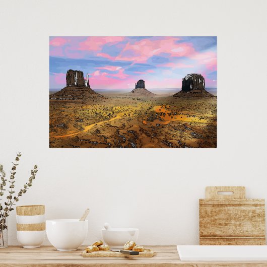 Poster Vallée du Monument (Cuisine)