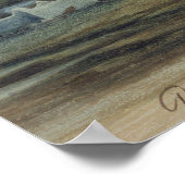 Poster Vallée du Nil avec les ruines du Temple de (Coin)