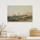 Poster Vallée du Nil avec les ruines du Temple de (Cuisine)