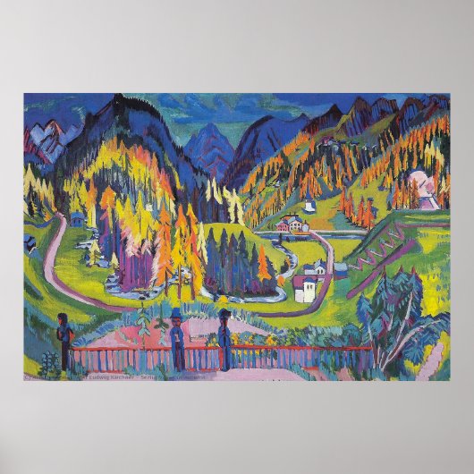 Poster Vallée du Sertig à l'automne (Devant)
