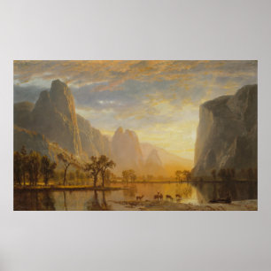 Poster Vallée du Yosemite [1864] par Albert Bierstadt