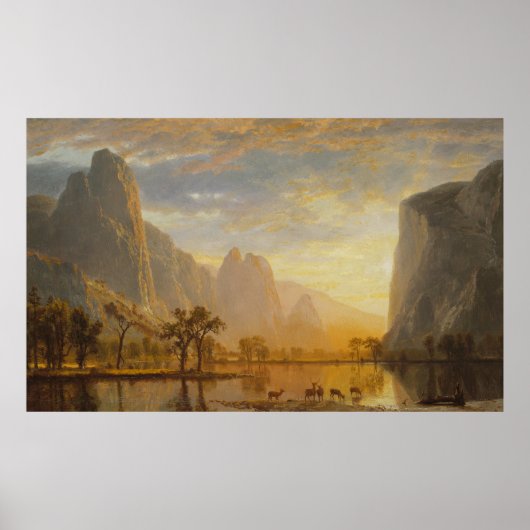 Poster Vallée du Yosemite Albert Bierstadt (Devant)