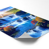 Poster Vallée en cascade ensoleillée 001 (Coin)