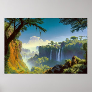 Poster Vallée perdue dans la jungle