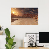 Poster Vallée Rouge (Bureau à domicile)